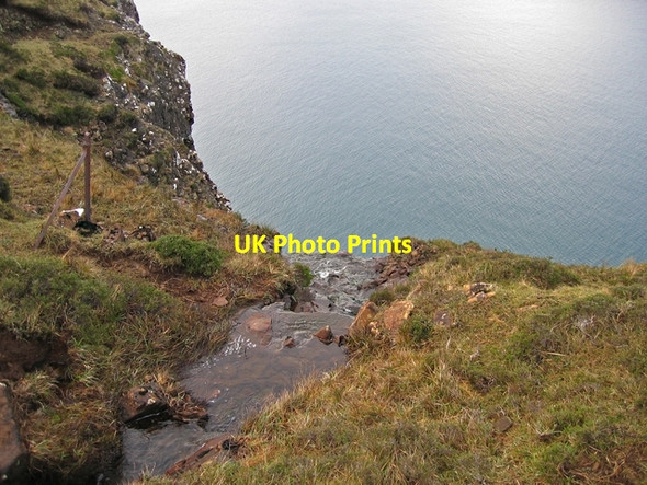 Photo 6"x4" Above the waterfall at Guala Mhor Lower Milovaig c2008