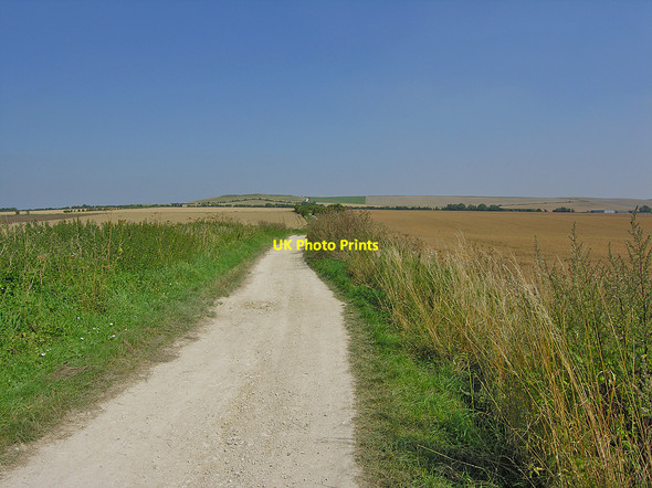 Photo 6"x4" The Ridgeway east of Wayland's Smithy Ashbury\/SU2685 c2005