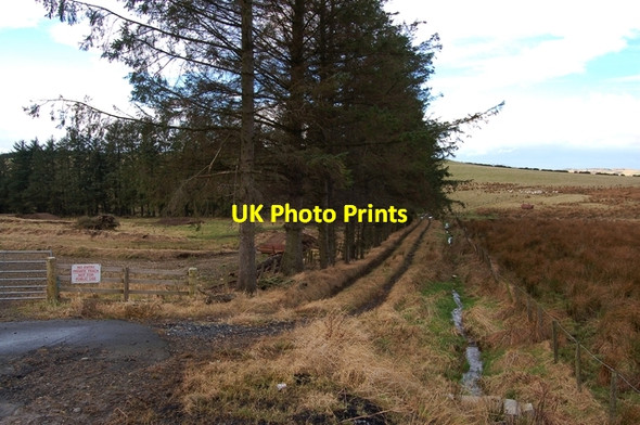 Photo 6"x4" Track near Black Law Aberchirder c2008