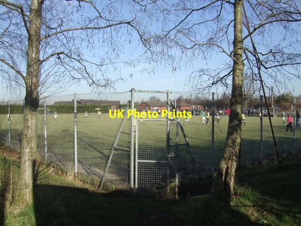 Photo 6"x4" Sunday morning game at Cannock Hockey Club Four Crosses\/SJ9509 c2008
