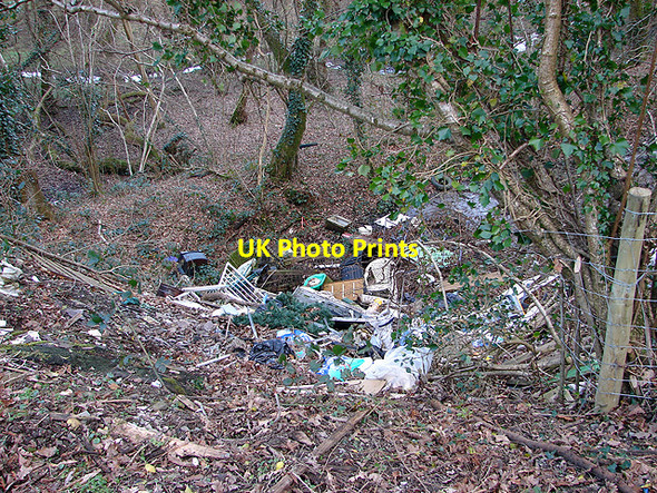 Photo 6"x4" Fly tipping in Dyffryn Rheidol Glanrafon\/SN6180 c2008