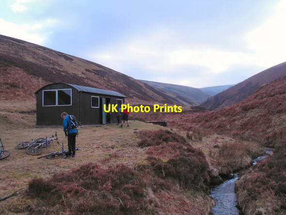 Photo 6"x4" Bothy and Blackhope water Wooly Law c2008