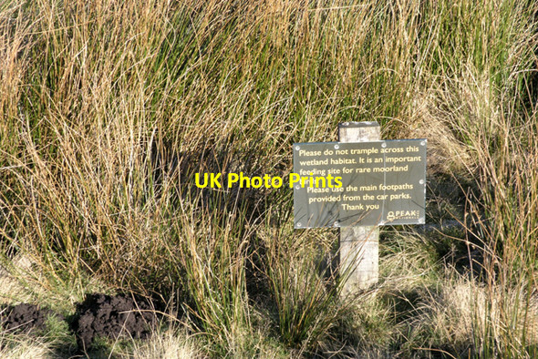 Photo 6"x4" Polite notice, below Stanage Edge Hathersage c2008