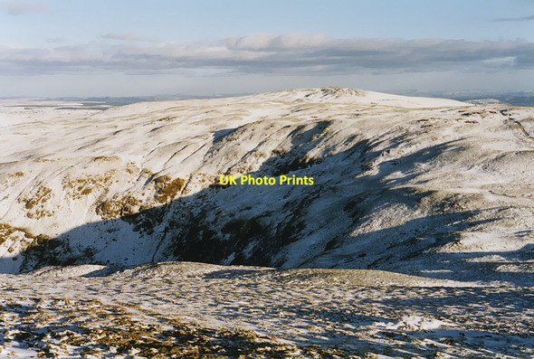 Photo 6"x4" Pumlumon in winter Llyn Llygad Rheidol c1995