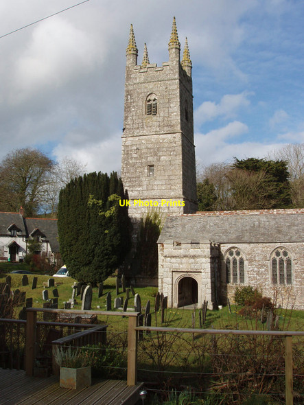 Photo 6"x4" Jacobstow Church and churchyard Jacobstow c2008