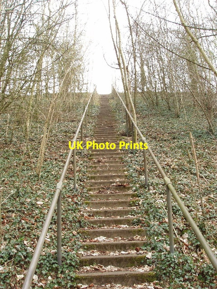 Photo 6"x4" Steps form public footpath High Wycombe c2008