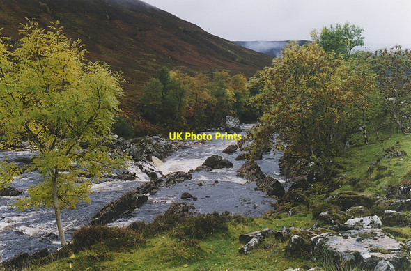 Photo 6"x4" Waterfall on the Abhainn Bruachaig Incheril c1997