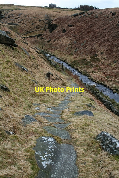 Photo 6"x4" Old Packhorse route from Graining Water Rodmer Clough c2008