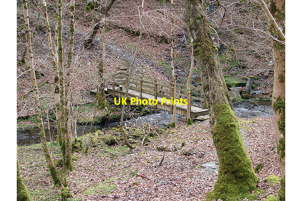 Photo 6"x4" Footbridge crossing Nant-y-fawnog Devil's Bridge\/Pontarfynach c2008