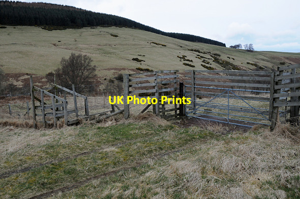 Photo 6"x4" Stile and Gate on Track to Clow Bridge Path of Condie c2008