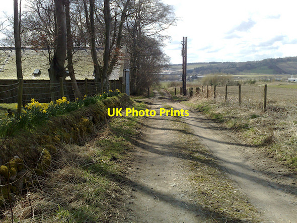 Photo 6"x4" Path to River Don near Hogholm Kintore c2008