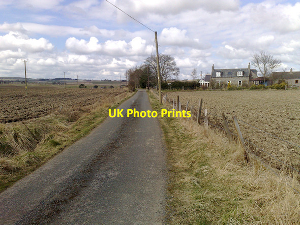 Photo 6"x4" Road near Northbog cottages Kinmuck c2008