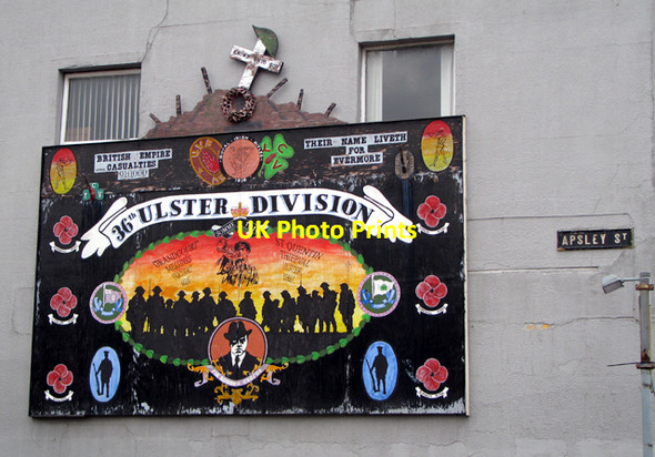 Photo 6"x4" Loyalist Mural, Donegall Pass, Belfast [3] Belfast c2008