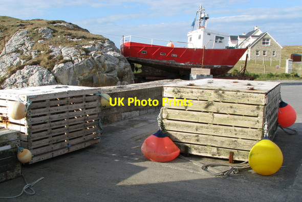 Photo 6"x4" Port na Blagh pier Portnablahy c2008