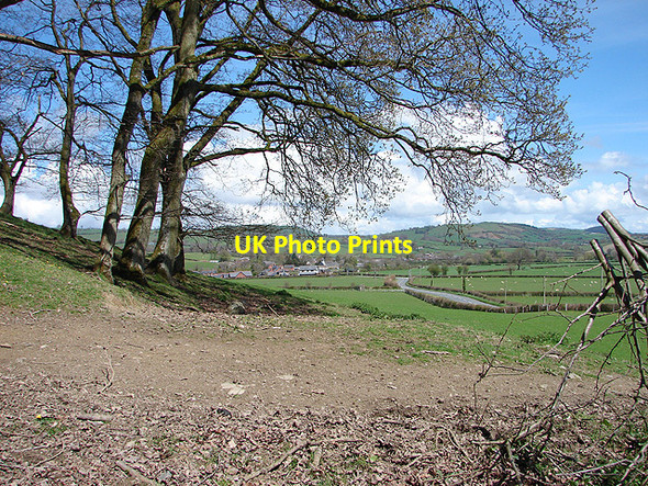 Photo 6"x4" Farmland near Cae Whildin Trefeglwys c2008