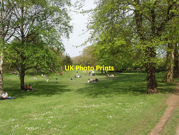 Photo 6"x4" Picnics in Hyde Park Westminster c2008