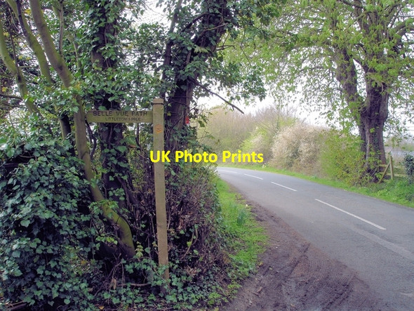 Photo 6"x4" Guilden Sutton - junction of Belle Vue Lane and Belle Vue Path Piper's Ash c2008