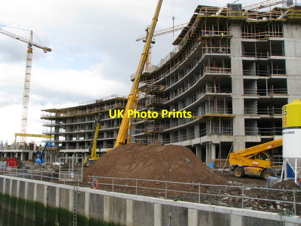 Photo 6"x4" Cranes and concrete, Belfast [11] Belfast c2008