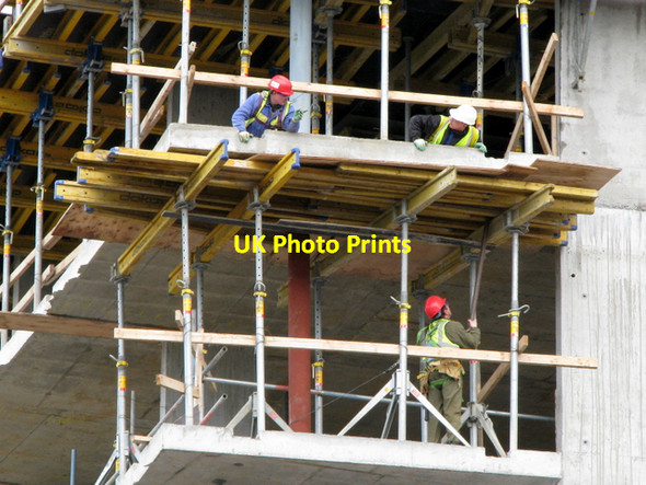 Photo 6"x4" Cranes and concrete, Belfast [12] Belfast c2008