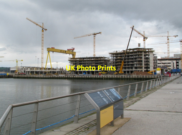 Photo 6"x4" Cranes and concrete, Belfast [13] Belfast c2008