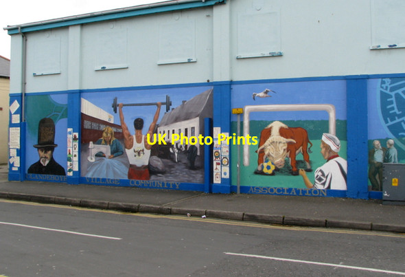 Photo 6"x4" Mural, Hazelbrook Avenue, Bangor Bangor\/J5081 c2008