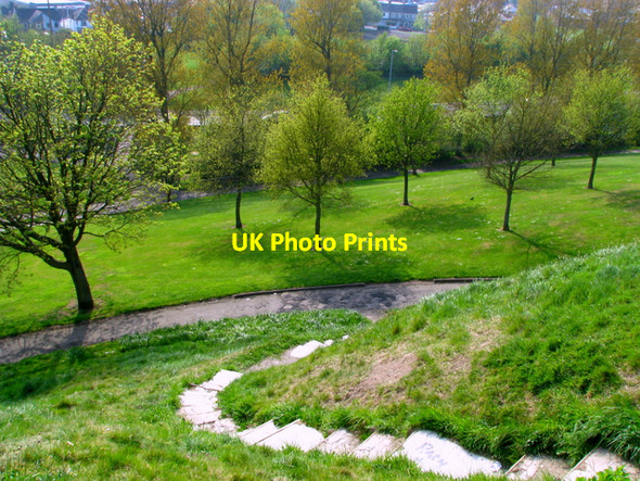 Photo 6"x4" On Dundonald motte Dundonald\/J4174 c2008