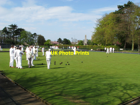 Photo 6"x4" Ward Park bowling green, Bangor Bangor\/J5081 c2008