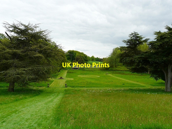 Photo 6"x4" Hutton-in-the-Forest, view downhill from south terrace Unthank\/NY4536 c2008