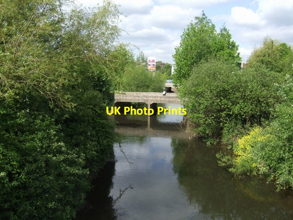 Photo 6"x4" River Stour upstream of the canal aqueduct Kidderminster c2008