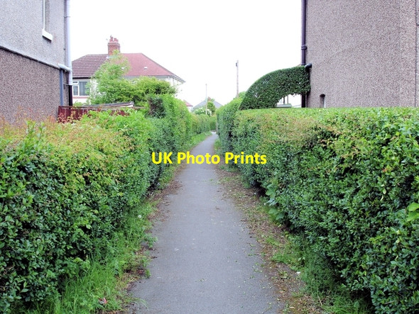 Photo 6"x4" Crewe - ginnel from Underwood Lane to Pear Tree Avenue Crewe c2008