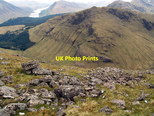 Photo 6"x4" Boulder field, Beinn Maol Chaluim Dalness\/NN1651 c2008