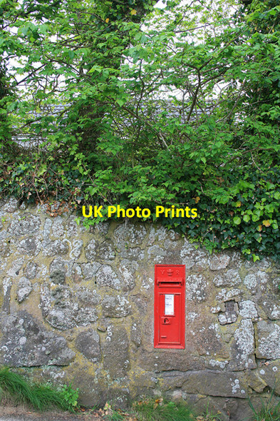 Photo 6"x4" Post Box on the A3110 Hugh Town c2008