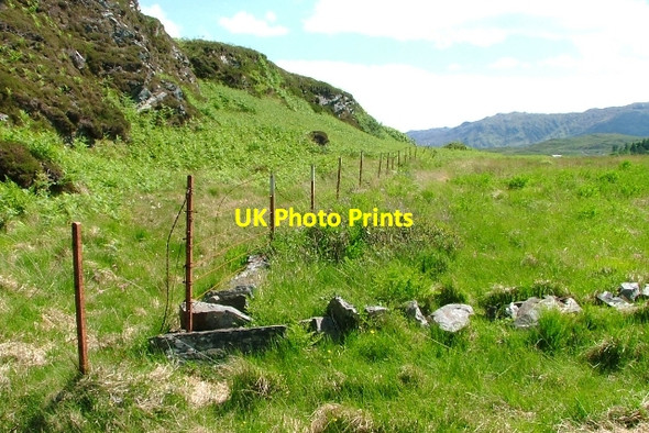 Photo 6"x4" Ruined Fence\/Wall Corner Glenancross c2008