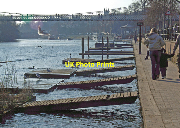 Photo 6"x4" Landing stages Chester c2008