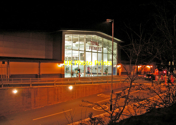 Photo 6"x4" Fitness centre at night Chester c2002