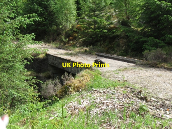 Photo 6"x4" Bridge over forest track Muirshearlich c2008