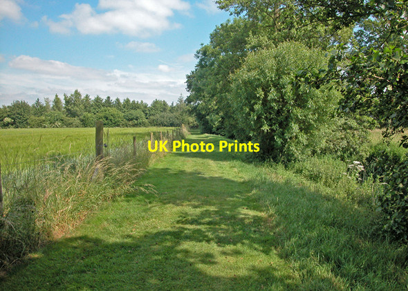 Photo 6"x4" Brook side walk Adderbury c2005