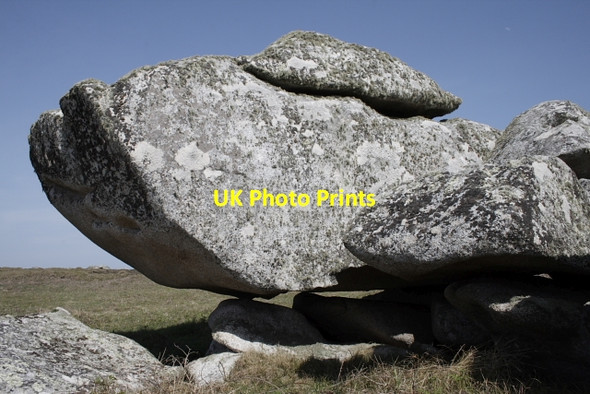 Photo 6"x4" Finely Balanced Rock Hugh Town c2008