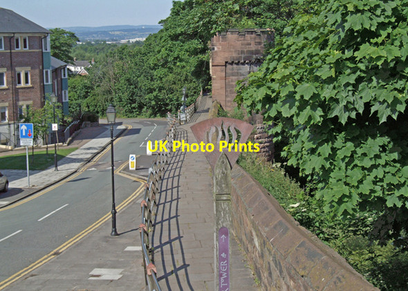 Photo 6"x4" City Walls Road Chester c2008