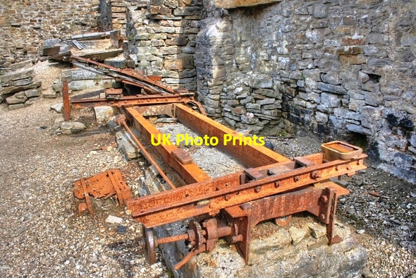 Photo 6"x4" Equipment Remains, Old Gang Lead Smelting Mills Blades\/SD9898 c2008