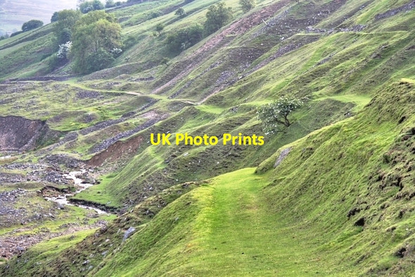 Photo 6"x4" Footpath Alongside Slei Gill Booze c2008