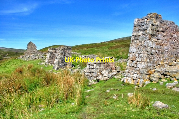 Photo 6"x4" Remains of Peat Store House, Surrender Smelting Mill Kearton c2008