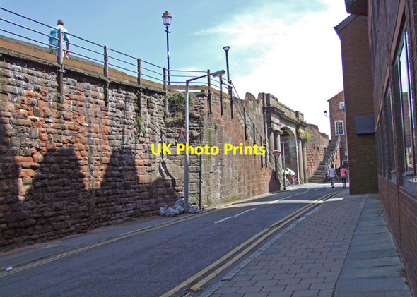 Photo 6"x4" City Walls Chester c2008