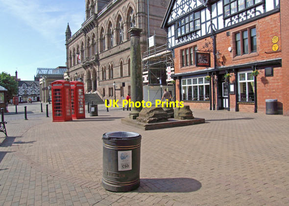 Photo 6"x4" Town Hall square Chester c2008