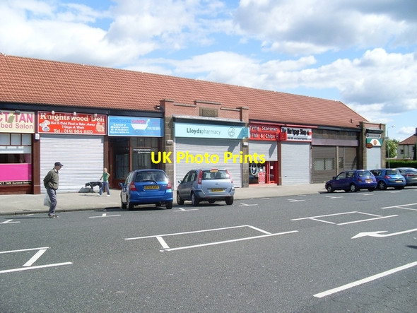 Photo 6"x4" Dyke Road shops Knightswood c2008