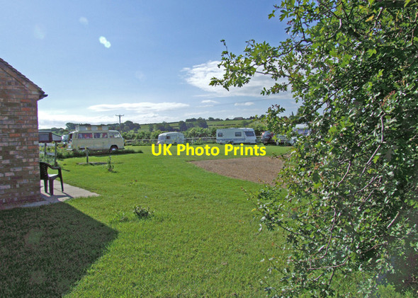 Photo 6"x4" Caravan site Chesterton\/SP3558 c2008