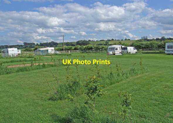 Photo 6"x4" Caravan site Chesterton\/SP3558 c2008 P1