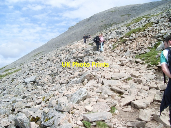 Photo 6"x4" Rocky climb to summit of Ben Nevis Ben Nevis c2008