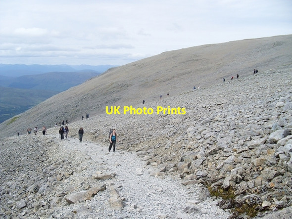 Photo 6"x4" The two paths on Ben Nevis Ben Nevis c2008