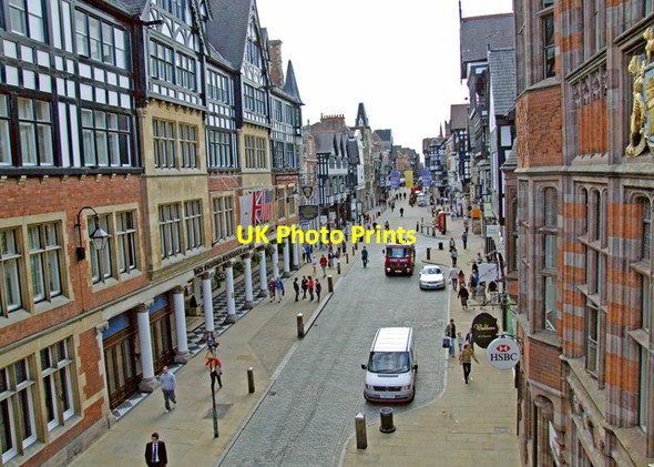 Photo 6"x4" View from the clock Chester c2008